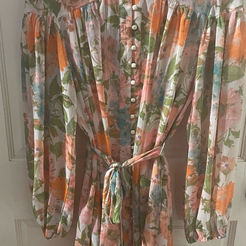 Taylor Multicolor Floral Long Sleeve Dress - Picture 5 of 5